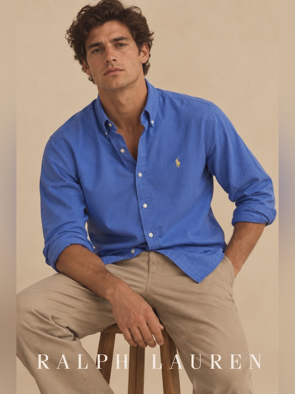 NWT Ralph Lauren Men’s Oxford Button-Down Classic fit Cotton Polo Shirt
